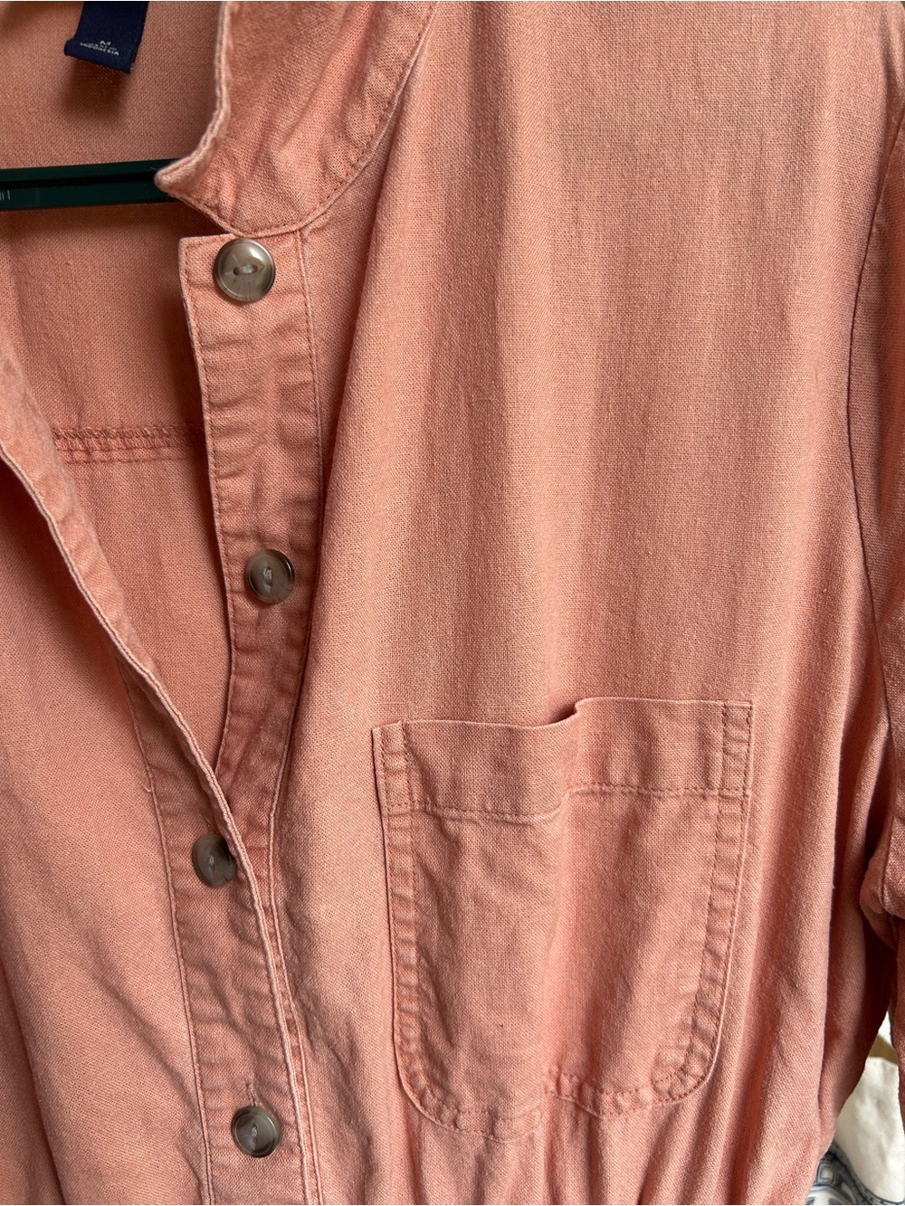 Linen Short Romper - Picture 3 of 12